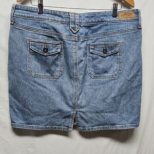 Signature by Levi Strauss Classic Blue Denim Midi Skirt